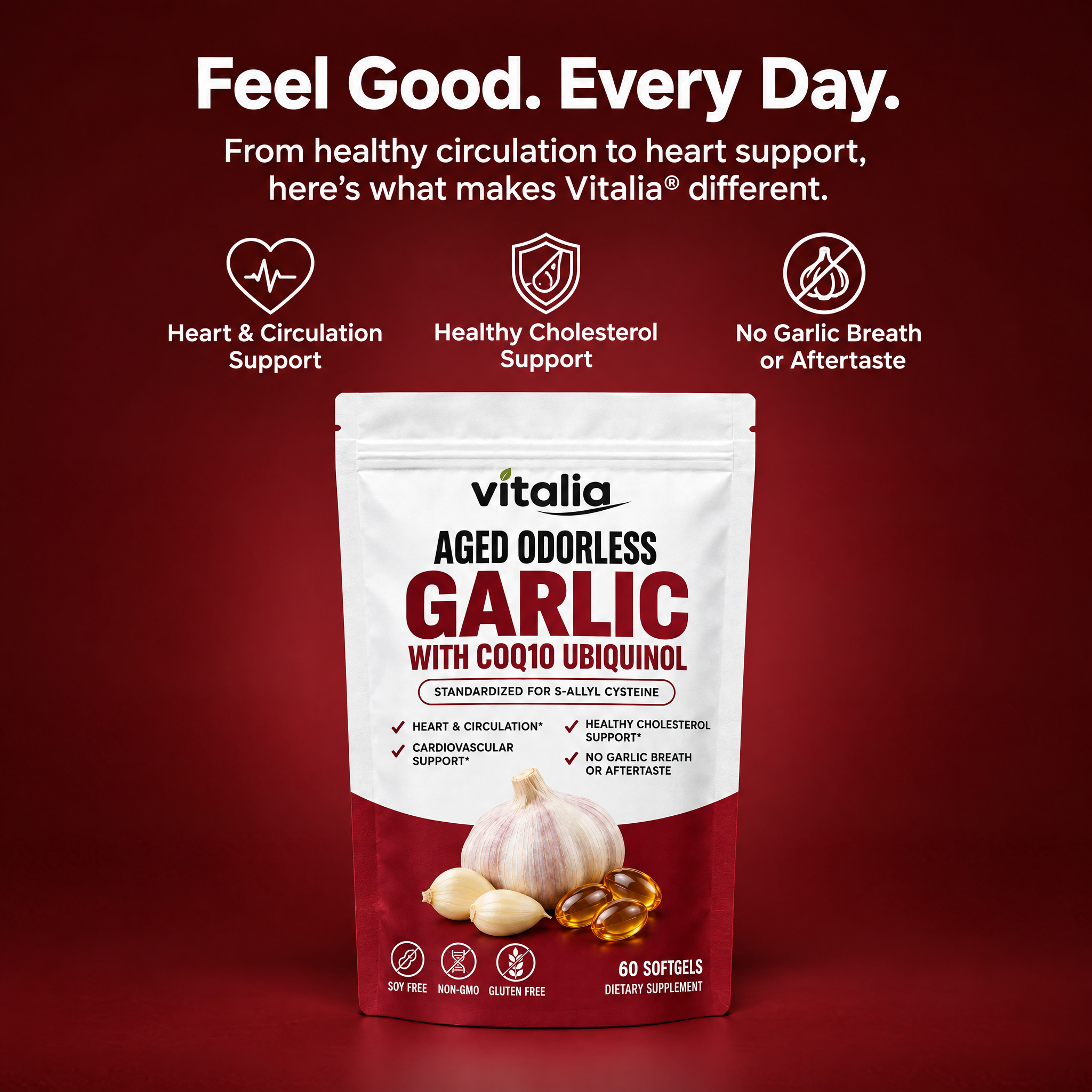 Vitalia® Aged Odorless Garlic