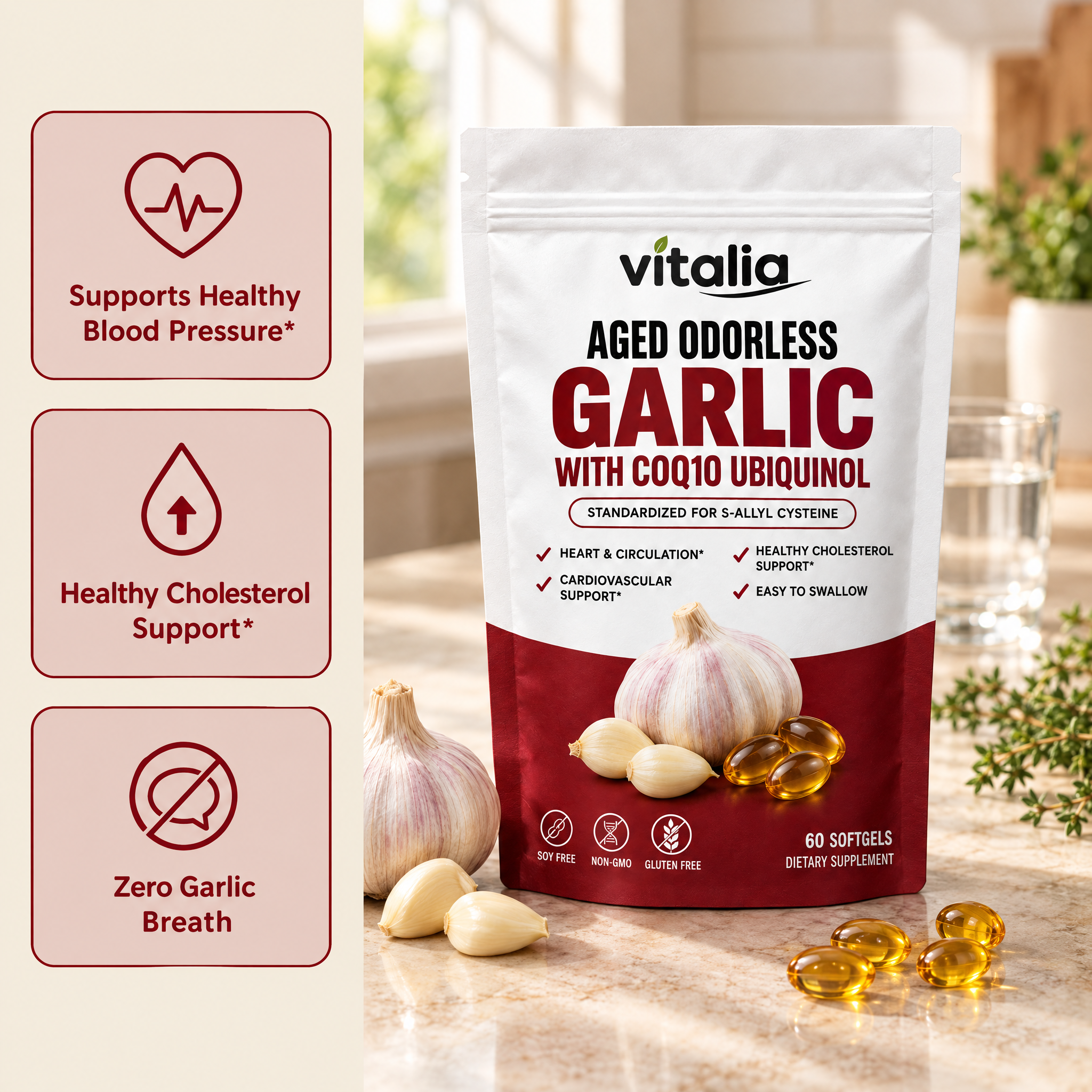 Vitalia® Aged Odorless Garlic
