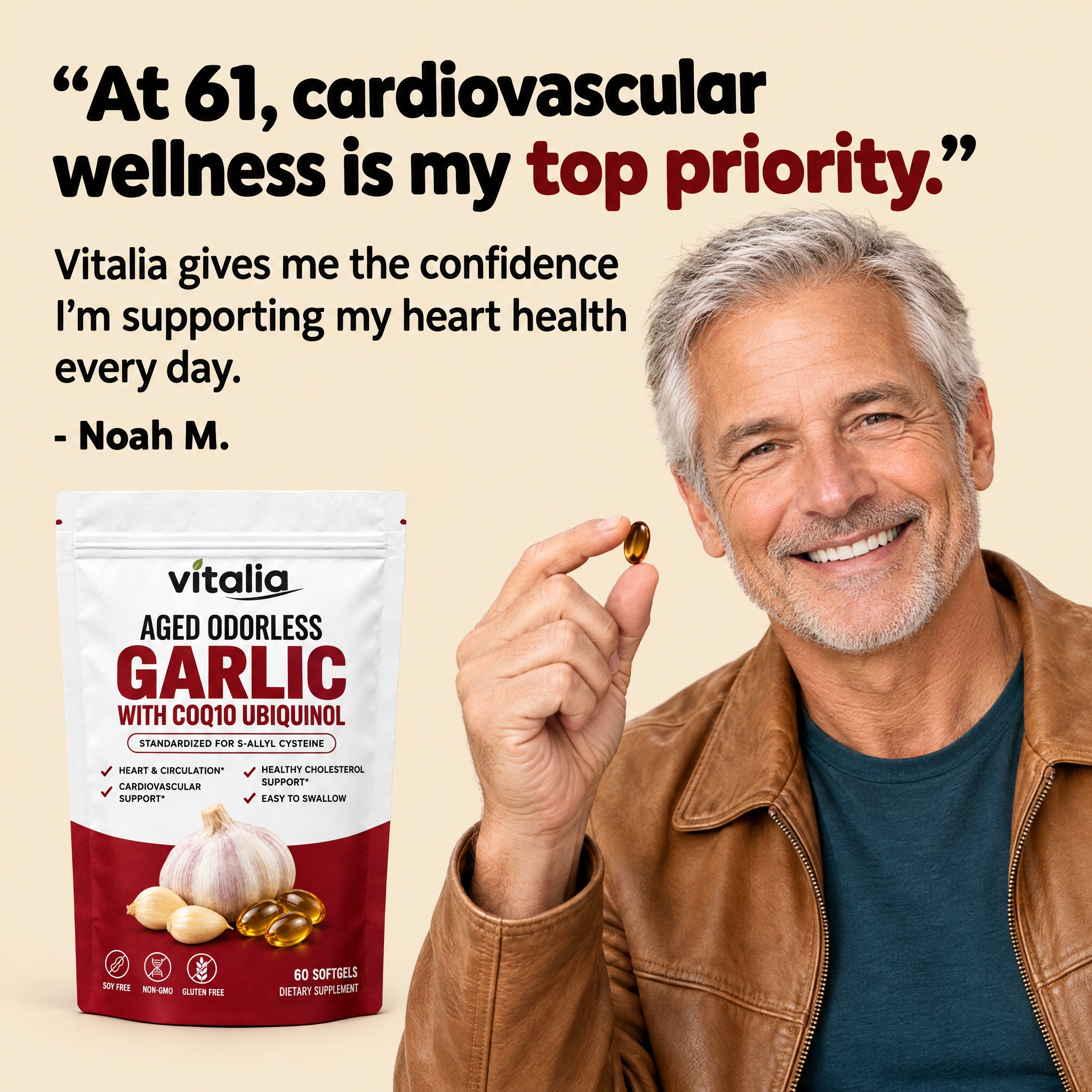 Vitalia® Aged Odorless Garlic